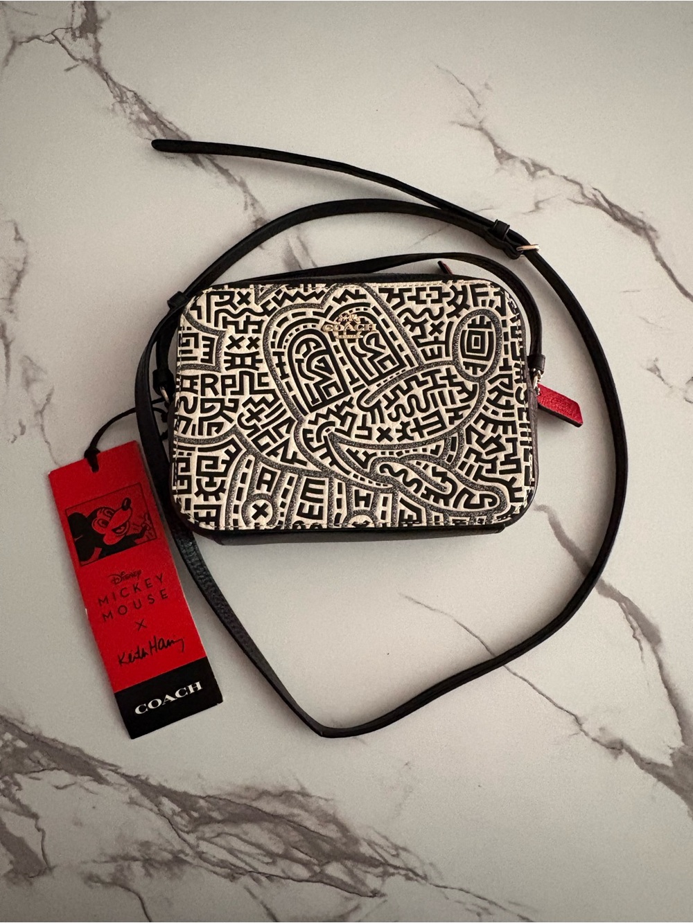 Coach x Keith Haring Mickey Mouse Camera Bag + Wallet Set NWT